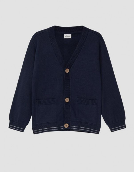 Strickjacke Blau