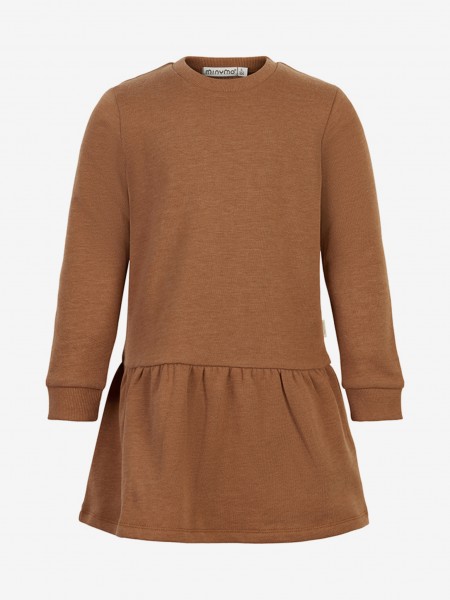 Sweat Kleid langarm, cacao