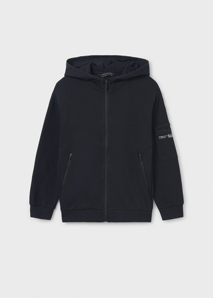 Jacke Interlock, schwarz
