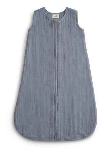 Schlafsack Musselin, Blau, 0,5 TOG, 0-6 Monaten