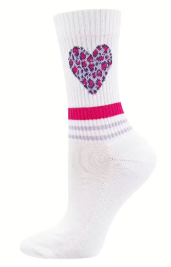 Tennissocken Weiß Herzen