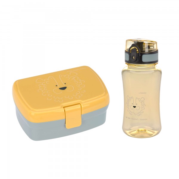Brotdose & Trinkflasche Set, Löwe