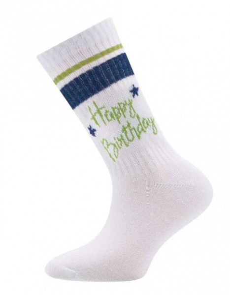 Socken Birthday Weiß