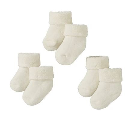 Babysocken 3er Pack, Latte