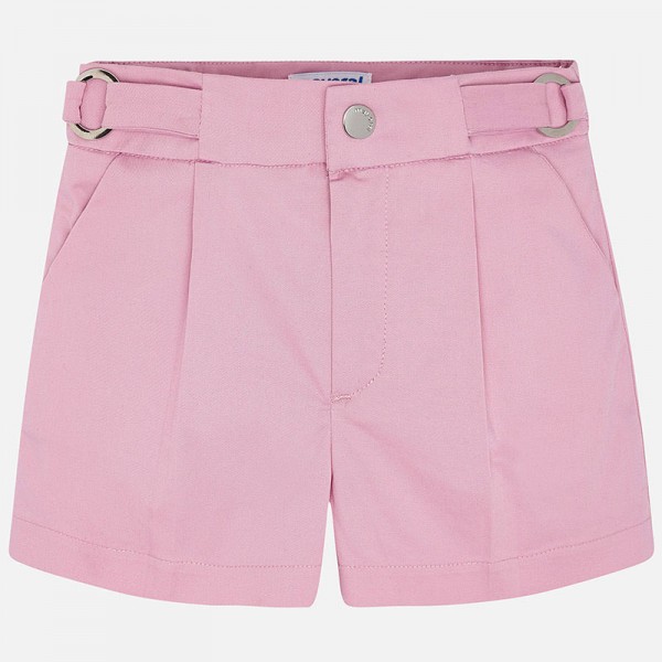 Mayoral, Shorts / kurze Satin-Hose in rose mit Druckknopfverschluss und verstellbaren Taillenbund
