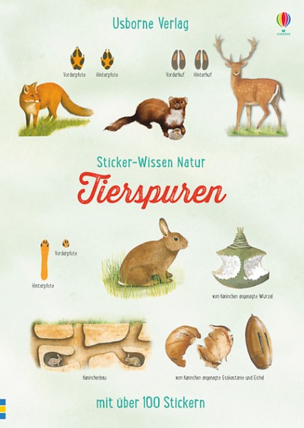 Sticker-Wissen Natur: Tierspuren