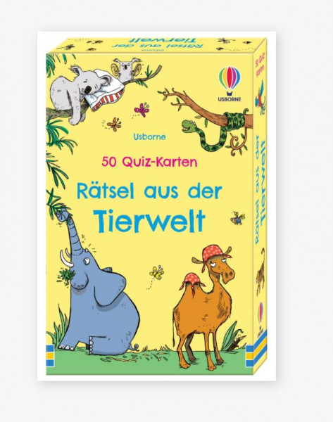50 Quiz-Karten: Rätsel aus der Tierwelt