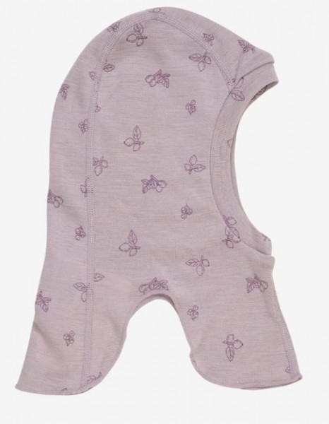 Haube Lila Wolle 85% Silk 15%