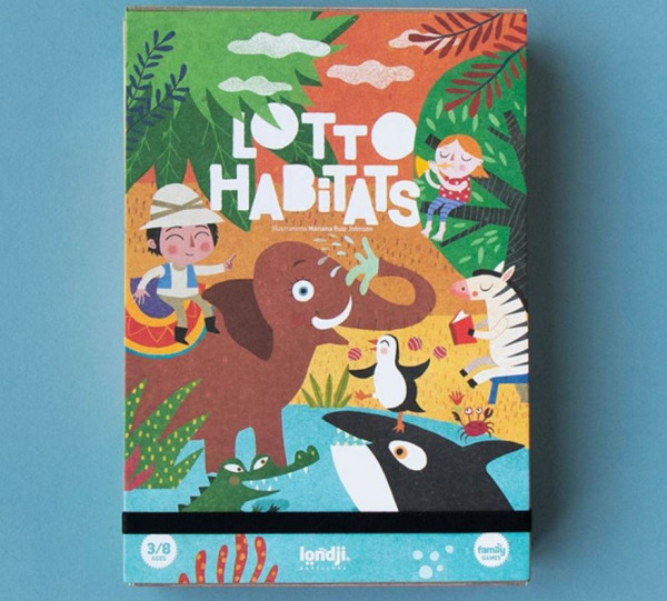 Familienspiel Loto habitats