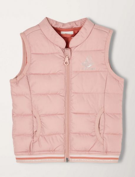 Steppweste mit Glitzerdetails, rosa