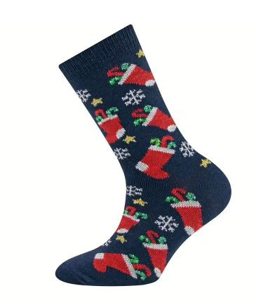 Socken Weihnachten blau