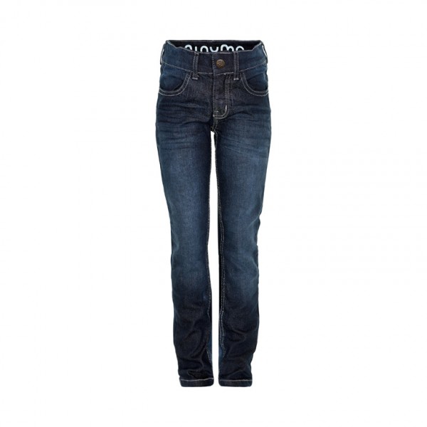 Minymo, Jeans in dunkelblau-denim, used-look