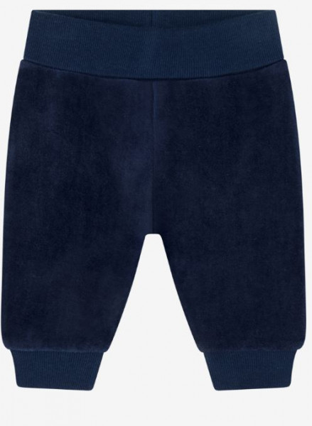 Velourshose Blau