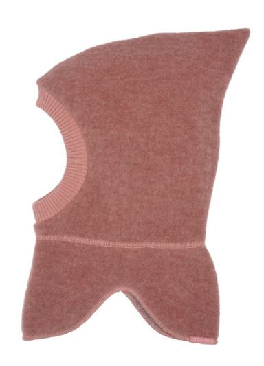 GOTS Mini Schlupfmütze Wollfleece, rosa