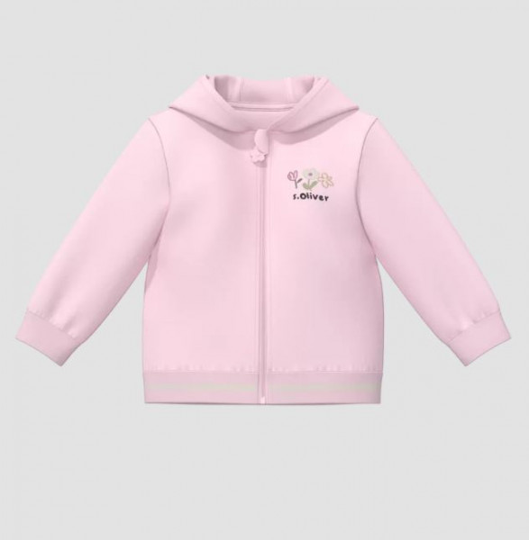 Sweatjacke Pink/Blumen