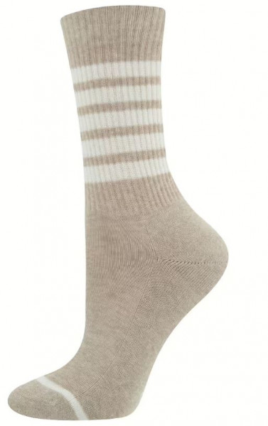 Tennissocken Beige GOTS