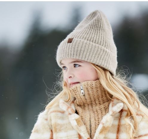 Kids Girl-Mütze Beige
