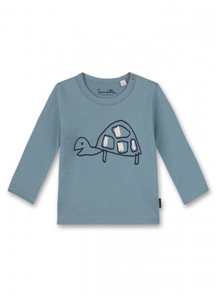 Shirt langarm Blau Turtle