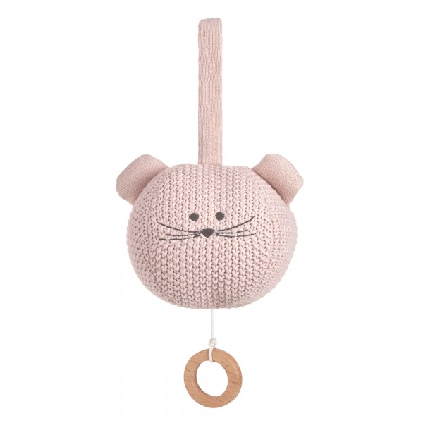 Strick-Spieluhr aus Bio-Baumwolle Little Chums Mouse