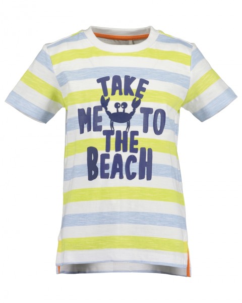 T-Shirt, Rundhals, weiss