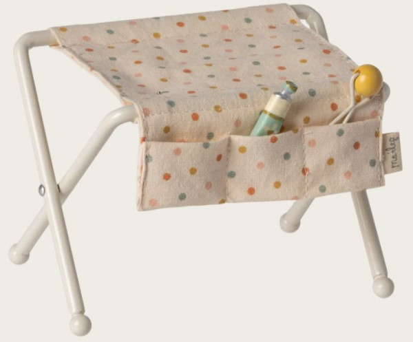 Wickeltisch, Babymaus, Weiß