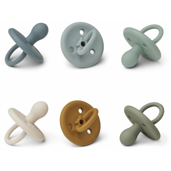 Silikon-Schnuller "Paula" 6er-Pack, Blue multi mix
