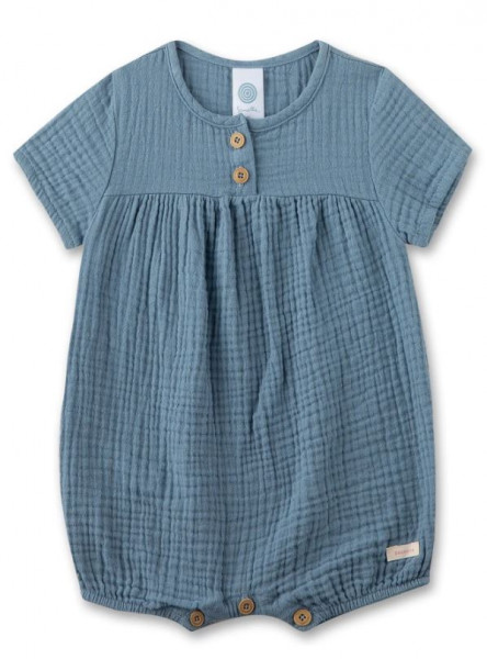Overallshort Musselin Blau