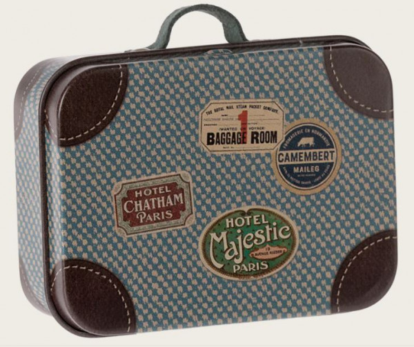 Koffer, Metall Travel mikro blau