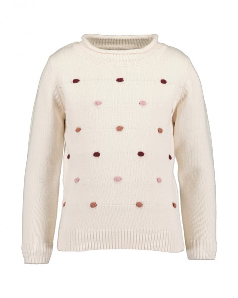 Pullover, Rollkante, offwhite