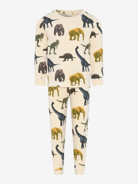 Pyjama lang Set GOTS, biscotti