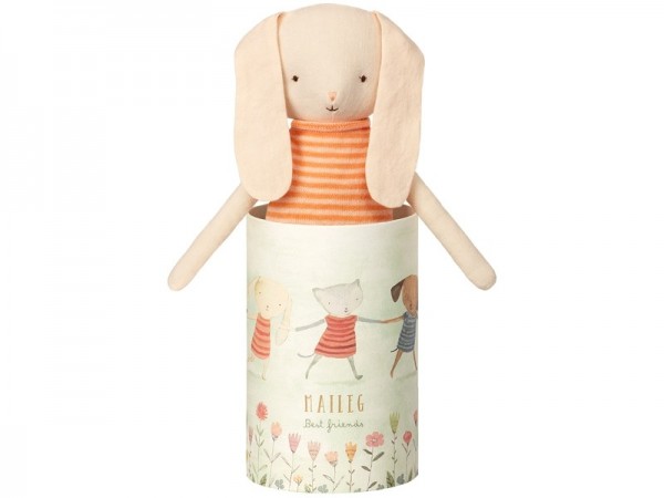 Beste Freunde, Hase in Geschenkbox, 36cm