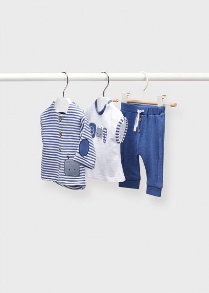 Sweathose, blau-melange