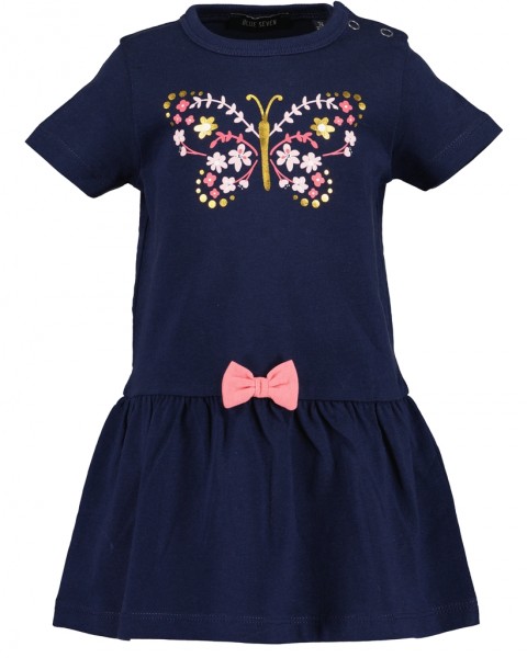 Shirtkleid, Rundhals, ultramarin