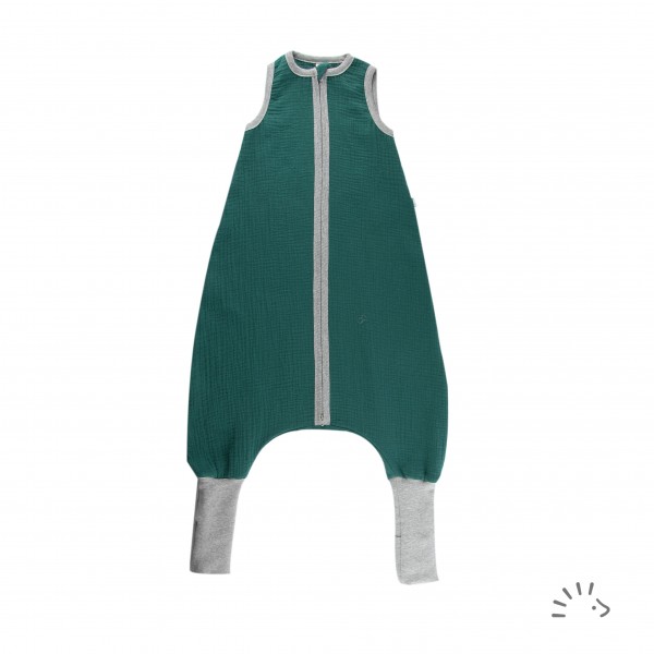 Schlafsack GOTS Style "Penguin" Musselin, grün