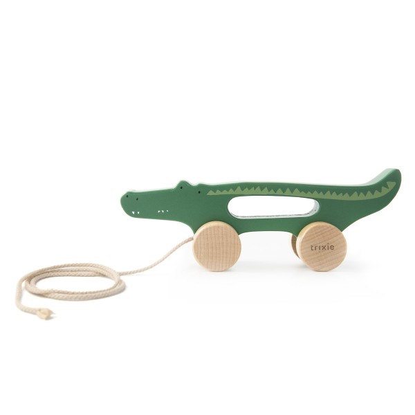 Nachziehtier aus Holz - Mr. Crocodile