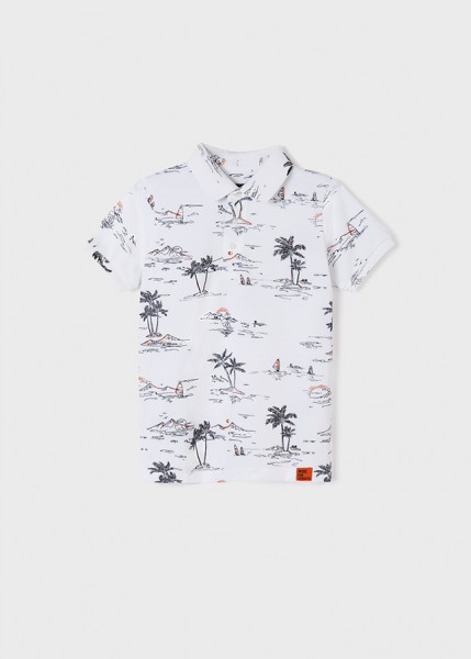 Polo kurzarm, weiss