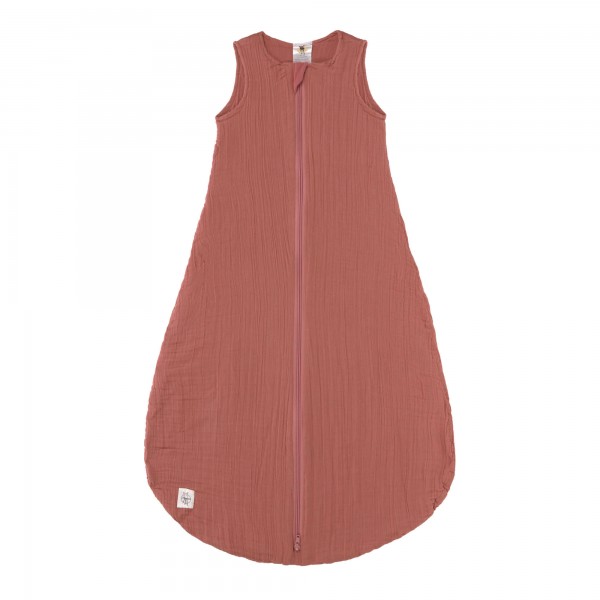 Muslin Sommer-Schlafsack GOTS, rosewood