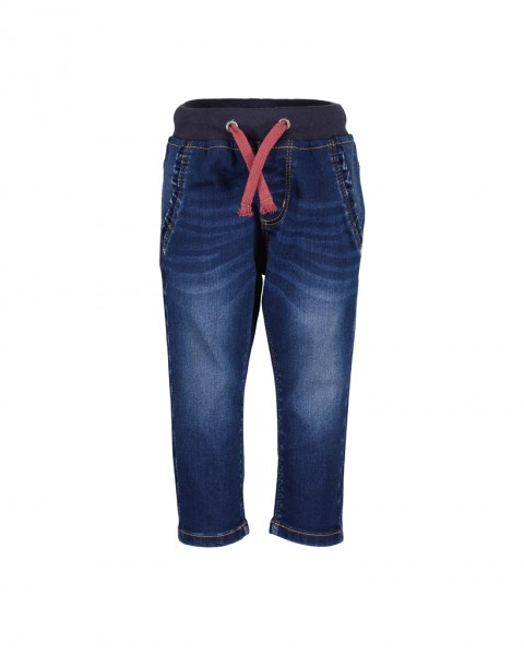 Schlupf-JogJeans, dk blau