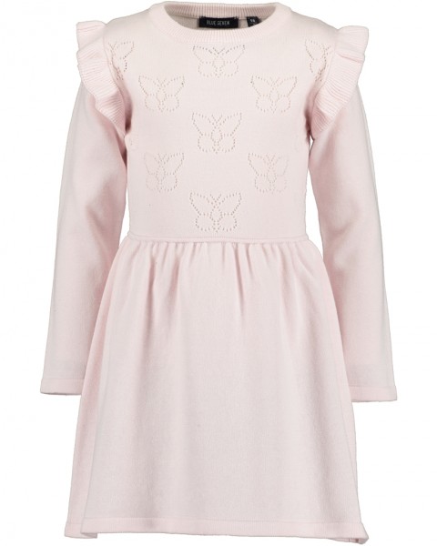 Strickkleid, Rundhals, rosa