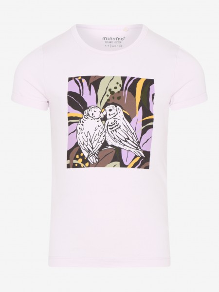 T-shirt "Birds", orchid tint