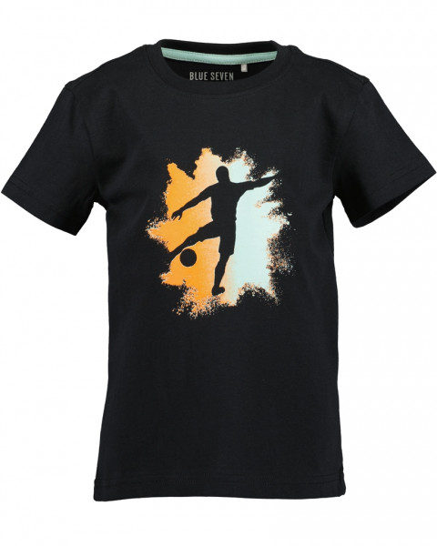 T-Shirt, Rundhals, schwarz