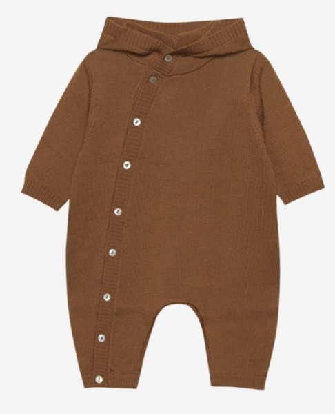 Strickoverall 100% Wolle braun