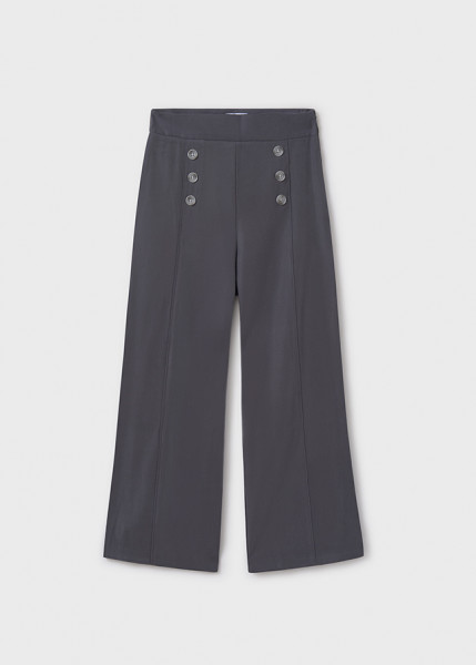 lange Hose Knöpfen, kohle