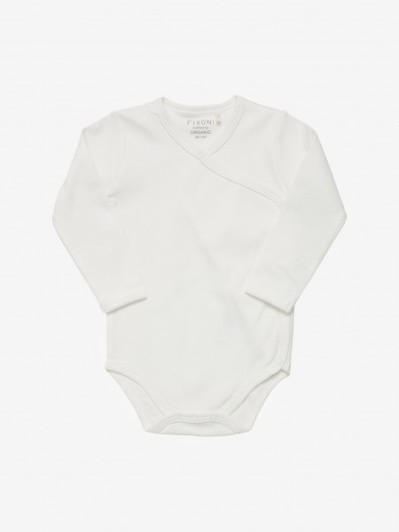 Wrap Body langarm, Solid, offwhite