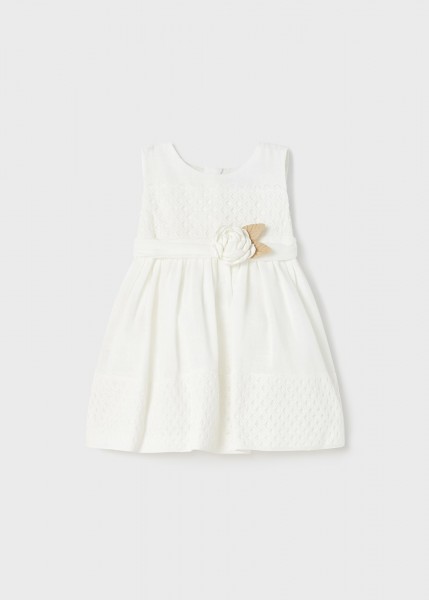 Kleid kombiniert Guipure, roh
