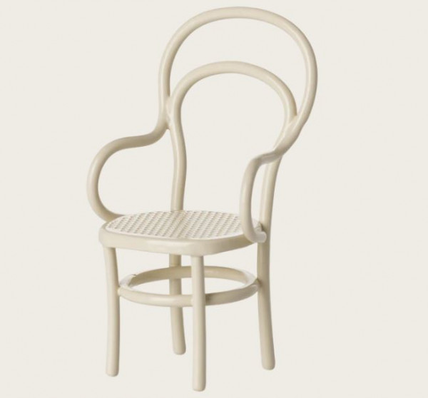 Vintage Stuhl Maus Creme