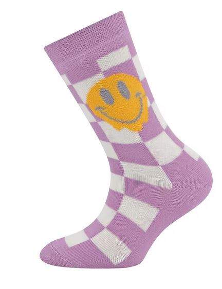 Socken Karo/Smile Orchidee