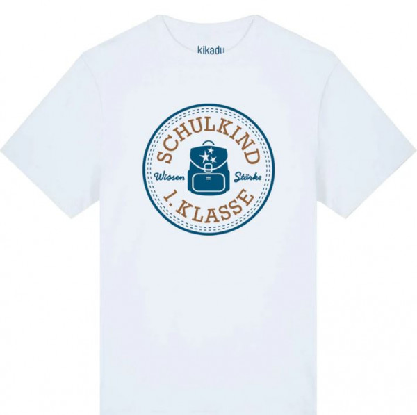 Kurzarmshirt Schulkind Petrol