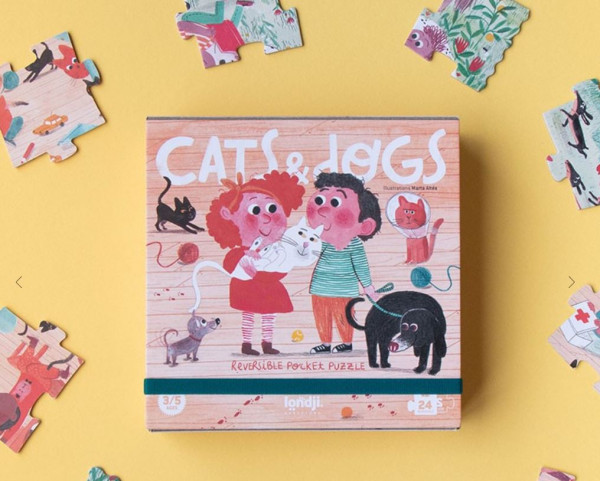 Puzzle 24 Teile Cats & Dogs