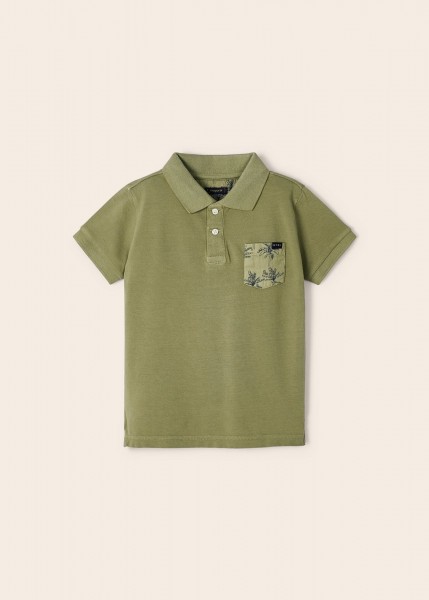 Polo kurzarm, olive